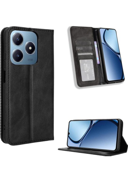 Realme C63 4g Cüzdan Pu Deri Manyetik Kapatma Için Kılıf (Yurt Dışından)