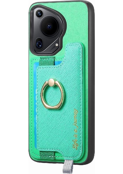 Huawei Pura 70 Ultra Manyetik Cüzdan Yüzük Standı Tutucu Magsafe Için Kılıf (Yurt Dışından)