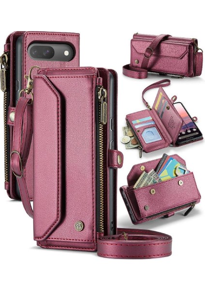 Kadınlar Için Crossbody Durumda Google Piksel 9 Cüzdan Durumda Fermuar Faturaları Yuvası (Yurt Dışından) fırsatları