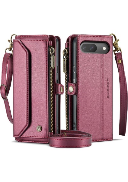 Kadınlar Için Crossbody Durumda Google Piksel 9 Cüzdan Durumda Fermuar Faturaları Yuvası (Yurt Dışından) indirimleri