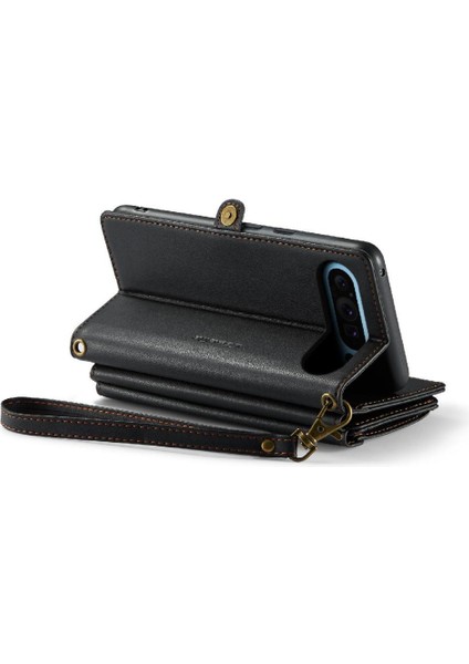 Google Piksel 9 Pro Xl Için Crossbody Durumda Rfıd Engelleme Durumda Cüzdan Fermuar (Yurt Dışından)