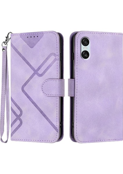 Sony Xperia 10 Vı Için Flip Case Manyetik Kapak Pu Deri Flip Cüzdan ile (Yurt Dışından)