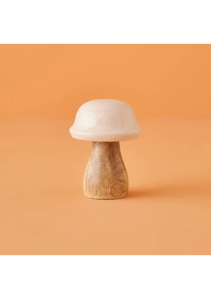 Bella Maison Mushroom Dekoratif Obje Krem (7 x 10  cm )