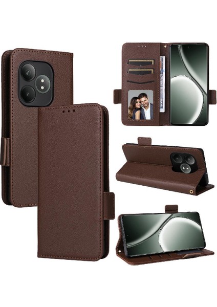 Realme Gt 6 Için Flip Case Pu Deri Manyetik Cüzdan Yan Toka Kartı (Yurt Dışından) fiyatları