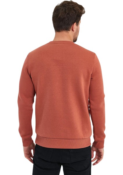 Erkek Baskılı Şardonlu Sıfır Yaka Sweat modelleri