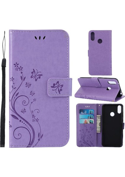 Huawei Filp Başbakan 2019 Bilek Kayışı Için Kickstand Durumda Kart Tutucu Pu (Yurt Dışından)