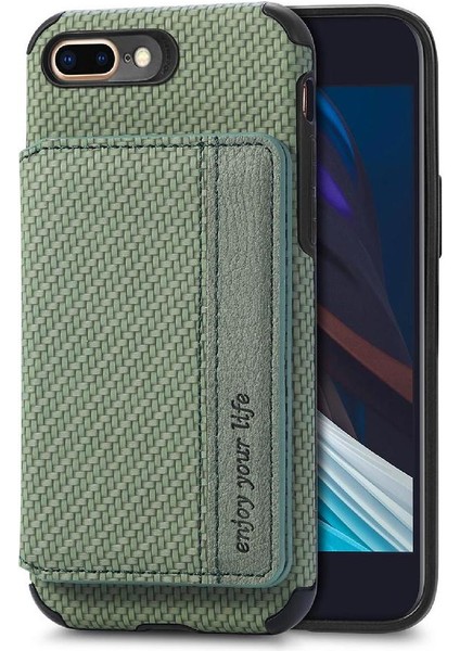 IPhone 7 Için Kılıf Artı/8 Artı Manyetik Kart Tutucu Standı Fonksiyonu Komple (Yurt Dışından) fiyatları