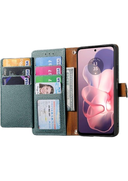 Motorola Moto G Güç 5g Için Flip Case 2024 Darbeye Aşk Cüzdan Kılıf (Yurt Dışından)