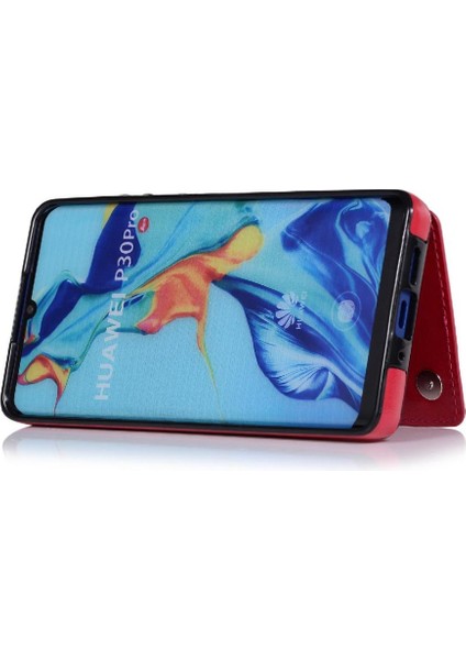 Huawei P30 Pro Kart Yuvaları Için Cüzdan Kılıf Kickstand Çift Manyetik Toka (Yurt Dışından) indirimleri