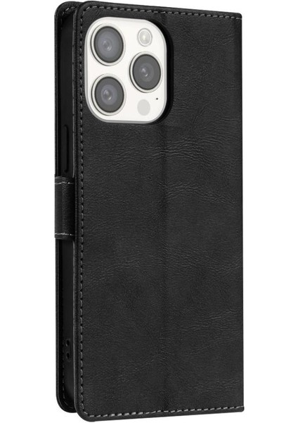 IPhone 15 Için Flip Case Pro Max Manyetik Kapatma Çift Katmanlı Koruma (Yurt Dışından)