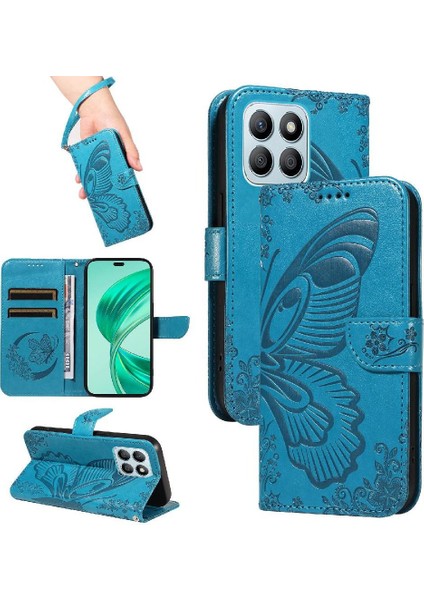 Kredi Kartı Yuvası El ile Onur X8B Yüksek Kaliteli Deri Için Flip Case (Yurt Dışından)