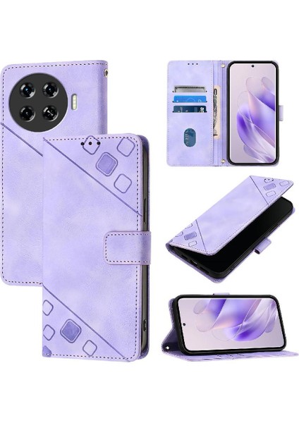 Tecno Spark 20 Pro Artı Kart Tutucu Manyetik Deri Cüzdan Flip Için Kılıf (Yurt Dışından)