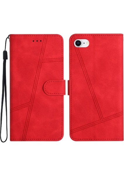 IPhone 7/8 Için Flip Case Kart Yuvaları Tutucu Manyetik Cüzdan Pu Deri Tam (Yurt Dışından)