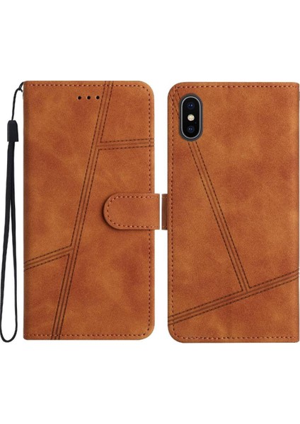 IPhone Için Flip Case X/xs Cüzdan Pu Deri Tam Koruma Flip Folio (Yurt Dışından)
