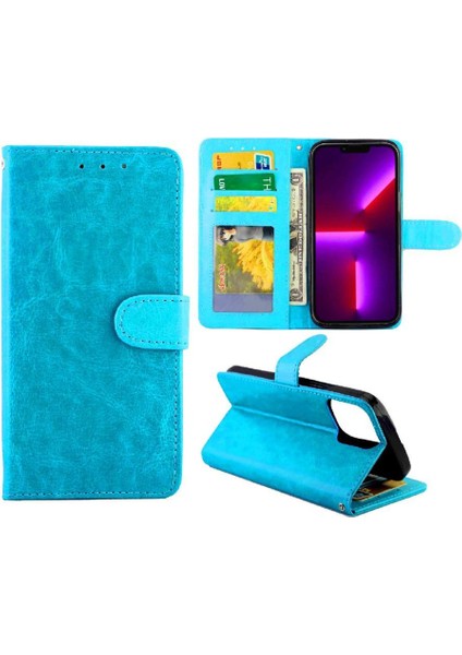 IPhone 13 Için Flip Case Pro Max Kart Tutucu Pu Deri Darbeye Kapatma (Yurt Dışından)