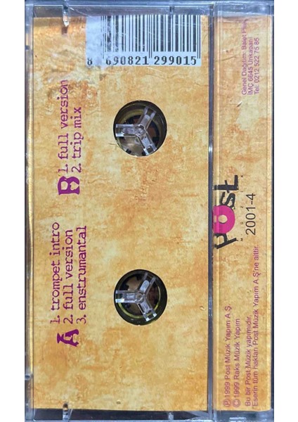 Sezen Aksu Sarı Odalar Kaset