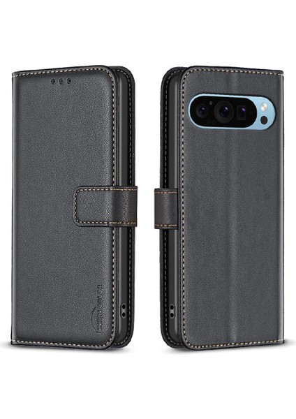 Google Pixel 9 Çok Renkli Deri Çanta Cüzdan Kartvizit Için Flip Case (Yurt Dışından)