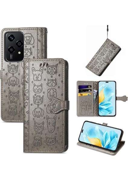 Onur Için Flip Case 200 Lite Kısa Kayış Kapak Kapak Kılıf Karikatür (Yurt Dışından)