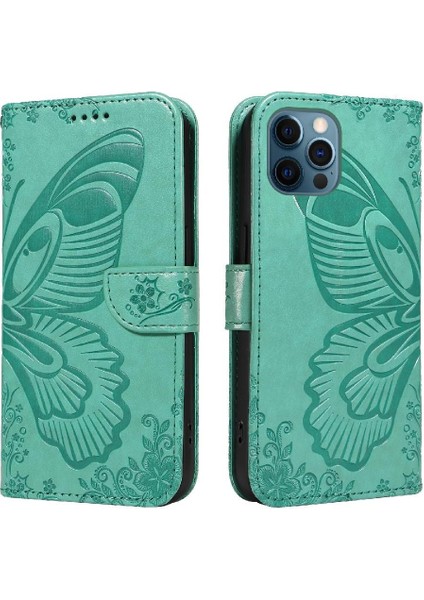 Kredi Kartı Yuvası Ayrılabilir El Kayışı ile IPhone 13 Pro Için Flip Case (Yurt Dışından)