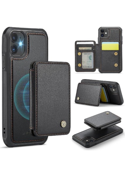 IPhone 11 Için Kılıf Manyetik Rfıd Engelleme Standı Fonksiyonu Ayrılabilir 2 (Yurt Dışından)