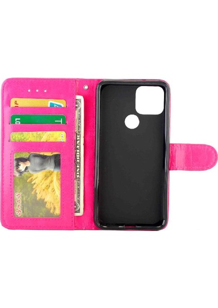 Google Piksel 5 Manyetik Kapatma Kart Tutucu Pu Deri Için Flip Case (Yurt Dışından)