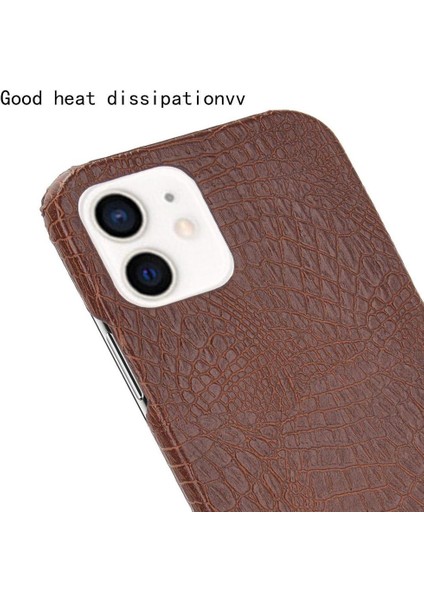 IPhone 12 Mini Uyumluluk Klasik Timsah Için Şık Klasik Kılıf (Yurt Dışından)