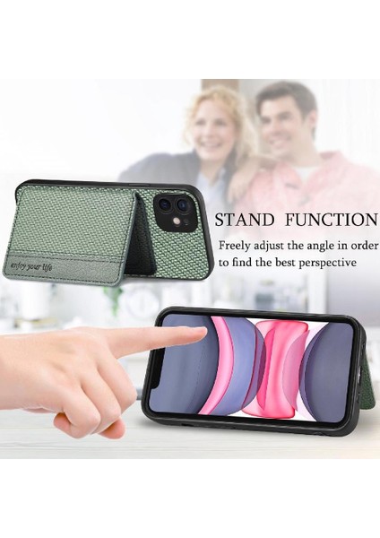 IPhone 11 Için Kılıf Komple Kamera Güvenlik Manyetik Kart Tutucu Rfıd Standı (Yurt Dışından) modelleri