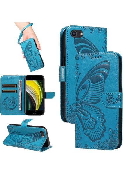 IPhone 7/8 Için Flip Case Yüksek Kalite Deri Ayrılabilir El Kayışı ile (Yurt Dışından)