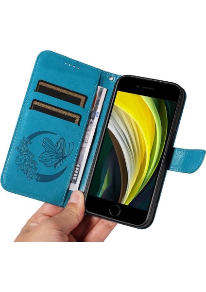 IPhone 7/8 Için Flip Case Yüksek Kalite Deri Ayrılabilir El Kayışı ile (Yurt Dışından)