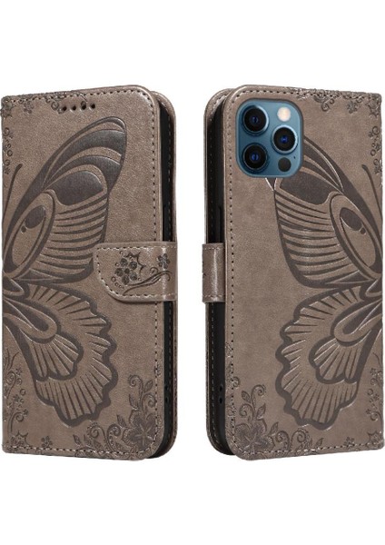 Kredi Kartı Yuvası Ayrılabilir El Kayışı ile IPhone 13 Pro Için Flip Case (Yurt Dışından)