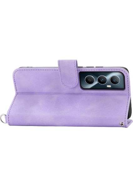 Realme C65 Darbeye Dayanıklı Kabartmalı Çoklu Kredi Kartı Yuvaları Için Flip Case (Yurt Dışından) fırsatları