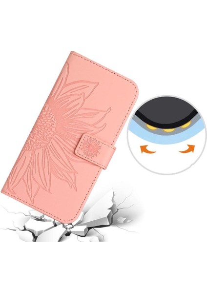 Onur Için Kılıf 200 Lite Kısa Kayış Flip Cüzdan Telefon Kılıfı Kabartmalı Lüks (Yurt Dışından)