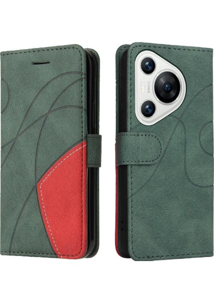 Kart Yuvası ile Huawei Pura 70 Için Flip Case Standı Flip Folio Kitap Rengi (Yurt Dışından)