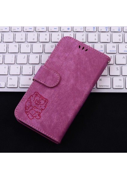 Tecno Camon 30 Premier Kabartmalı Sevimli Kaplan Flip Folio Kart Kapak Için Kılıf (Yurt Dışından)