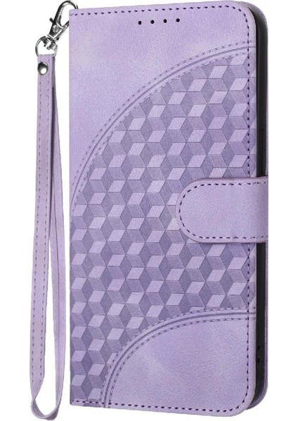 Motorola Kenar 50 Pro Için Flip Case Geometrik Desen Pu Deri Kapak Çevirin (Yurt Dışından)