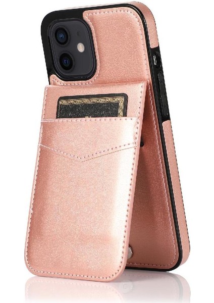 Kredi Kartı ile IPhone 12 Mini Manyetik Toka Kickstand ile Uyumlu (Yurt Dışından)