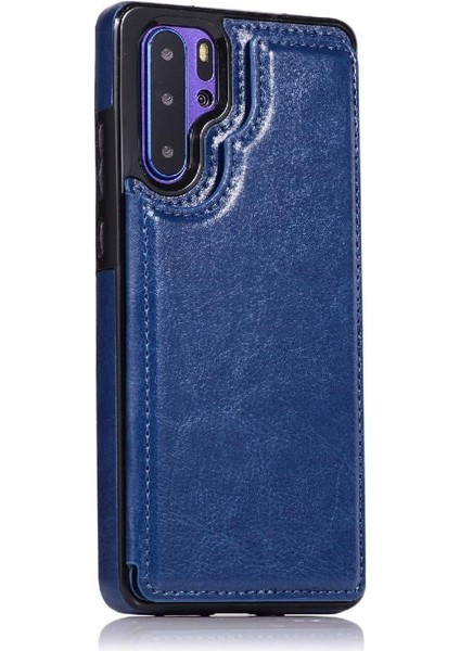 Huawei P30 Pro Kart Yuvaları Için Cüzdan Kılıf Kickstand Çift Manyetik Toka (Yurt Dışından) modelleri