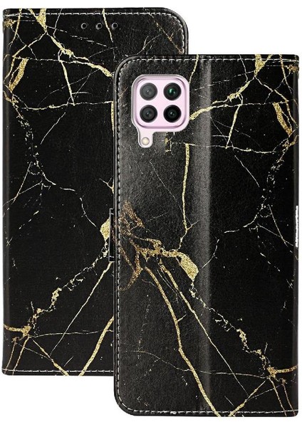 Huawei P40 Lite Tam Koruma Kartı Yuvaları Için Flip Case Tutucu Mermer Pu (Yurt Dışından) indirimleri