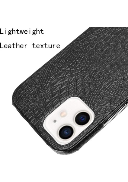 IPhone 12 Mini Uyumluluk Klasik Timsah Için Şık Klasik Kılıf (Yurt Dışından)