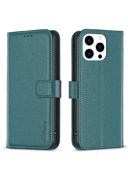 IPhone 13 Pro Çok Renkli Iş Cüzdanı Çoklu Kart Yuvası Için Flip Case (Yurt Dışından)