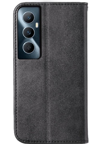 Realme C65 Eşkenar Dörtgen Şekli Günlük Kullanım Için Flip Case El Kayışı Standı Cüzdan (Yurt Dışından) indirimleri