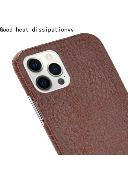 IPhone 12 Pro Max Anti Scratch Klasik Timsah Için Şık Klasik Kılıf (Yurt Dışından)