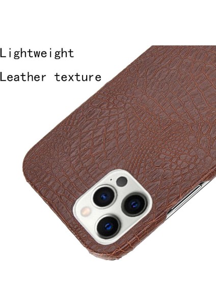IPhone 12 Pro Max Anti Scratch Klasik Timsah Için Şık Klasik Kılıf (Yurt Dışından)