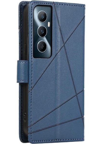 Realme C65 Üç Kart Yuvaları Için Flip Case Kickstand Şok Emici (Yurt Dışından) modelleri