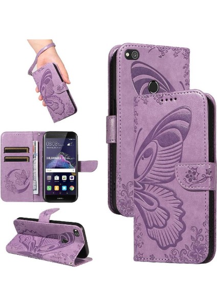 Onur 8 Lite Için Flip Case Kredi Kartı Yuvası ile Ayrılabilir El Kayışı (Yurt Dışından)