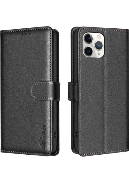 IPhone 11 Için Flip Case Pro Kart Tutucu Kickstand Manyetik Cüzdan Pu Rfıd (Yurt Dışından)