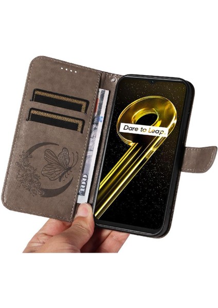 Kredi Kartı Yuvası ile Realme 10 5g Için Flip Case Ayrılabilir El Kayışı (Yurt Dışından) modelleri