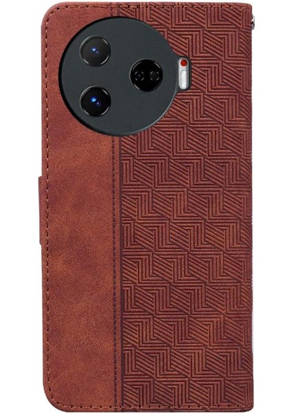 Tecno Camon 30 Pro Kickstand Özelliği Için Flip Case Folio Cüzdan Kapak Çevirin (Yurt Dışından)