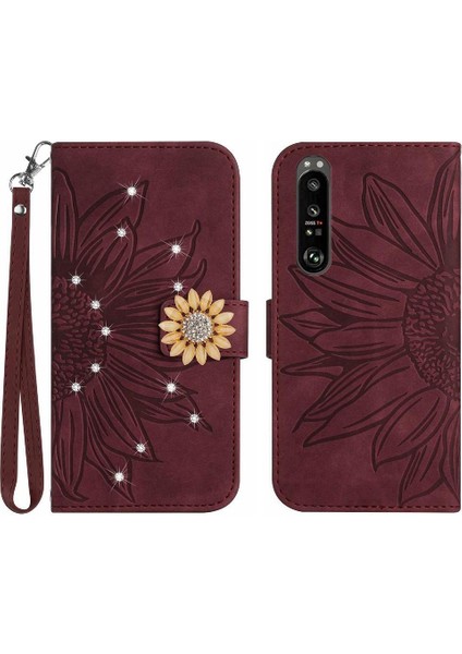 Sony Xperia 1 Vı Için Kılıf Kart Tutucu Flip Cüzdan Kredi Kartı Pu Deri (Yurt Dışından)