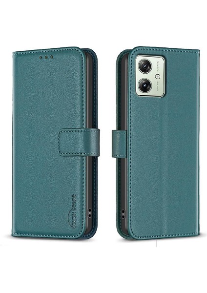 Motorola Moto G54 5g Çok Renkli Iş Deri Çanta Yuvası Için Flip Case (Yurt Dışından)